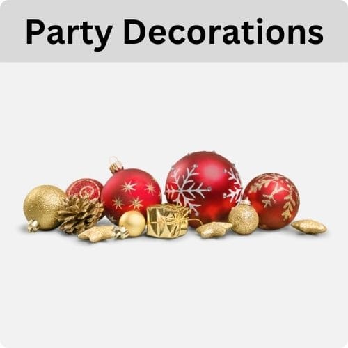 view our party decoration collection