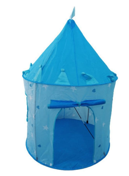 Play Tent House with Glow in The Dark Stars, conveniently Folds in to a Carrying Case, Play Tent/House Toy for Indoor & Outdoor Use( Blue ) Fatio General Trading