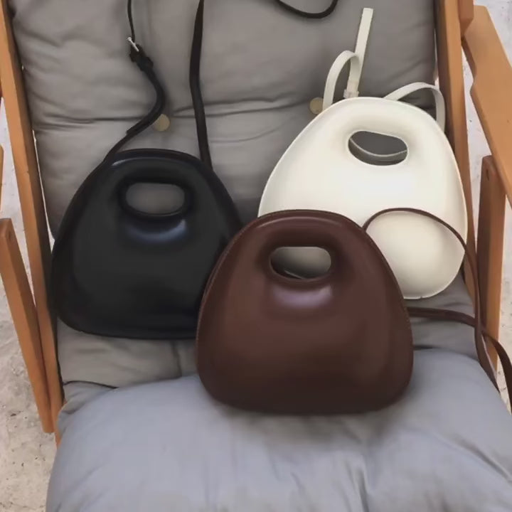 White Color Vegan Leather Handbags Shoulder Cute Bags for Women