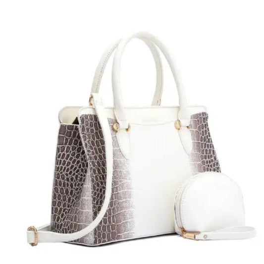 Pure and Chic White Leather Bag for Women Fatio General Trading
