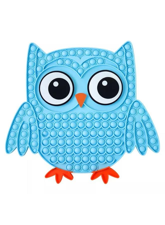 Push Pop Bubble Fidget Toy, Silicone Animal Sensory Squeeze Toy, Stress Relief, Anti-Anxiety, ADHD, Autism, Special Fidget Popper Gift for Kids and Adults, Owl A Fatio General Trading