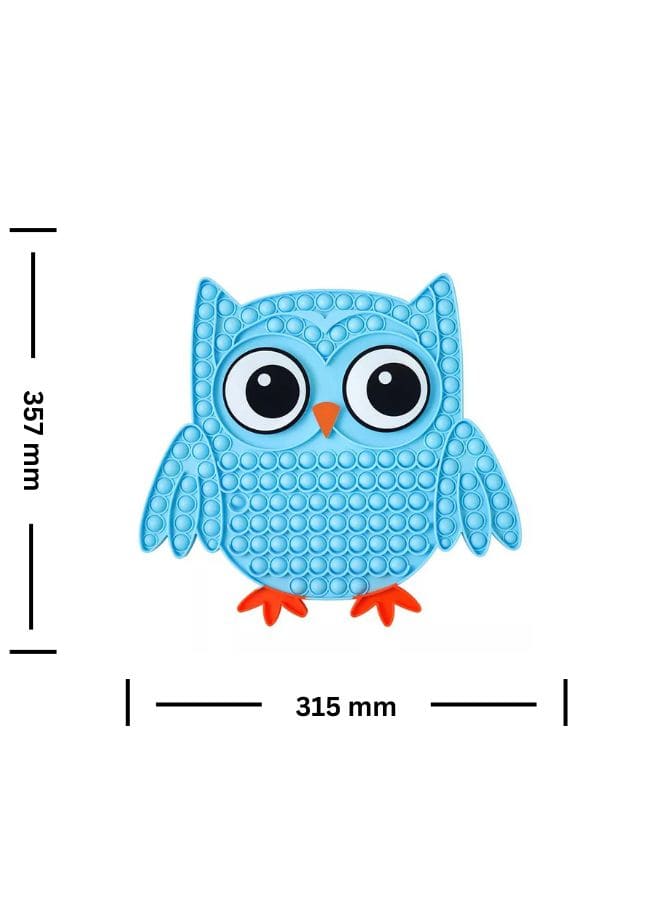 Push Pop Bubble Fidget Toy, Silicone Animal Sensory Squeeze Toy, Stress Relief, Anti-Anxiety, ADHD, Autism, Special Fidget Popper Gift for Kids and Adults, Owl A Fatio General Trading