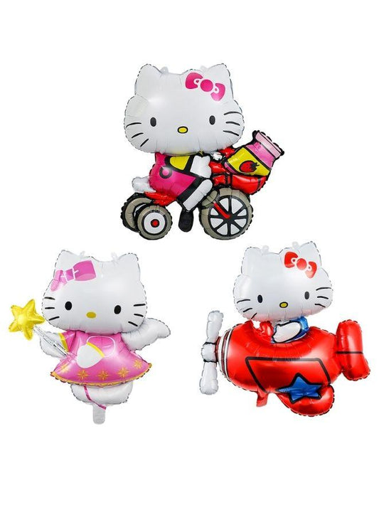 3 pc Hello Kitty Foil Balloons Party Balloon Decorations Supplies Theme Idea Celebration Happy Birthday