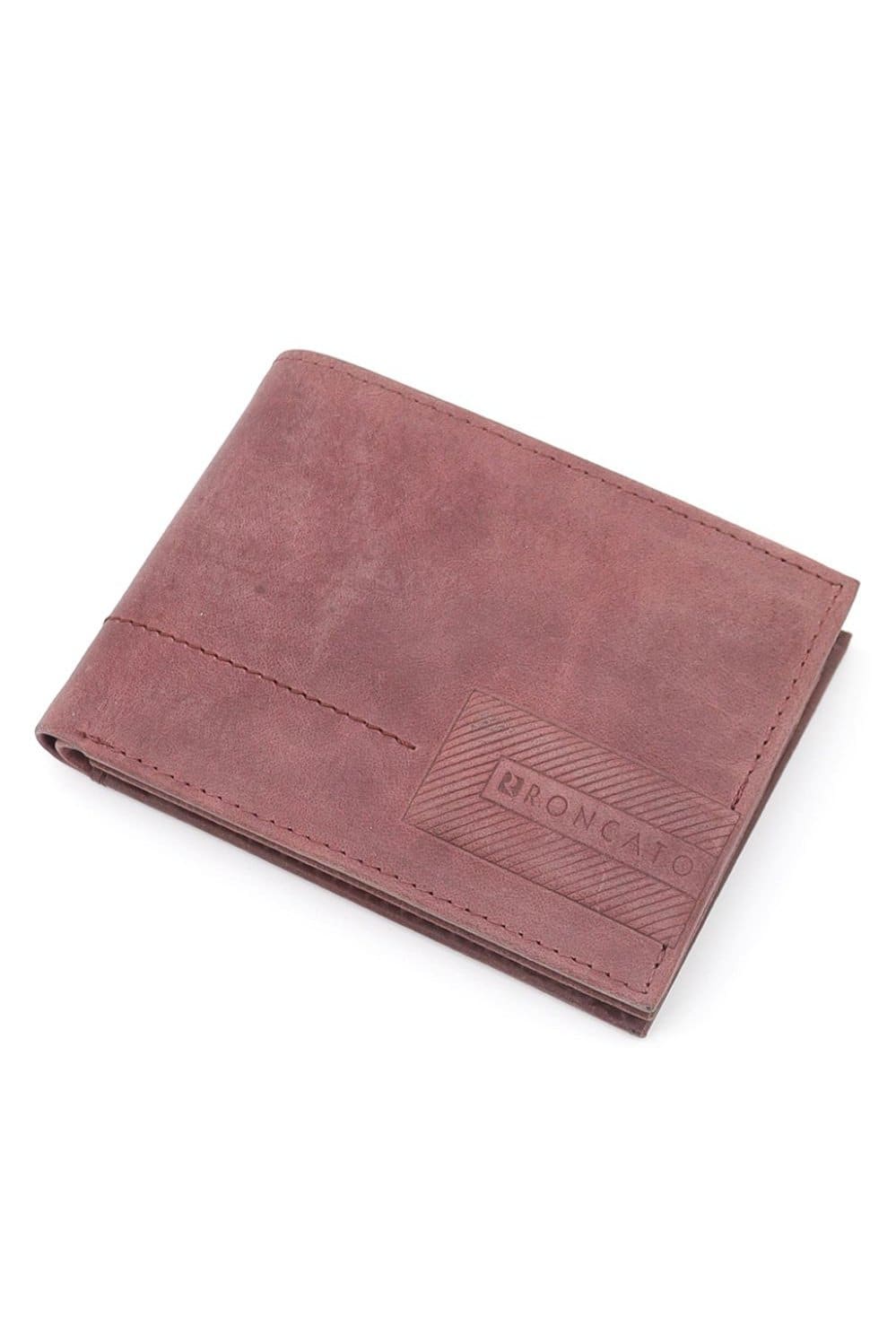 R. Roncato Men's Wallet in Nappa Leather, Equipped With Coin Purse, Document Holder in Card Format, Card Holder, Red Fatio General Trading