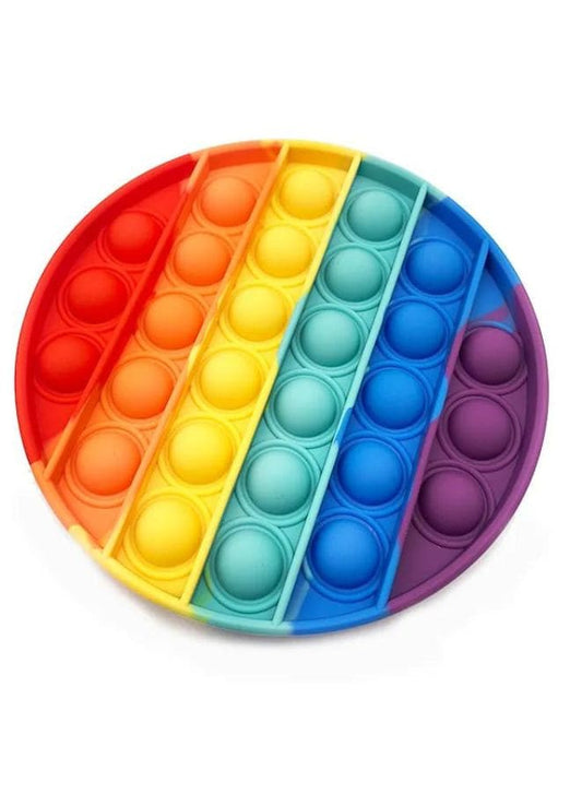 Rainbow Pop Fidget Toy Push Pop Bubble Fidget Sensory Toy for Kids and Adults Circle Fatio General Trading