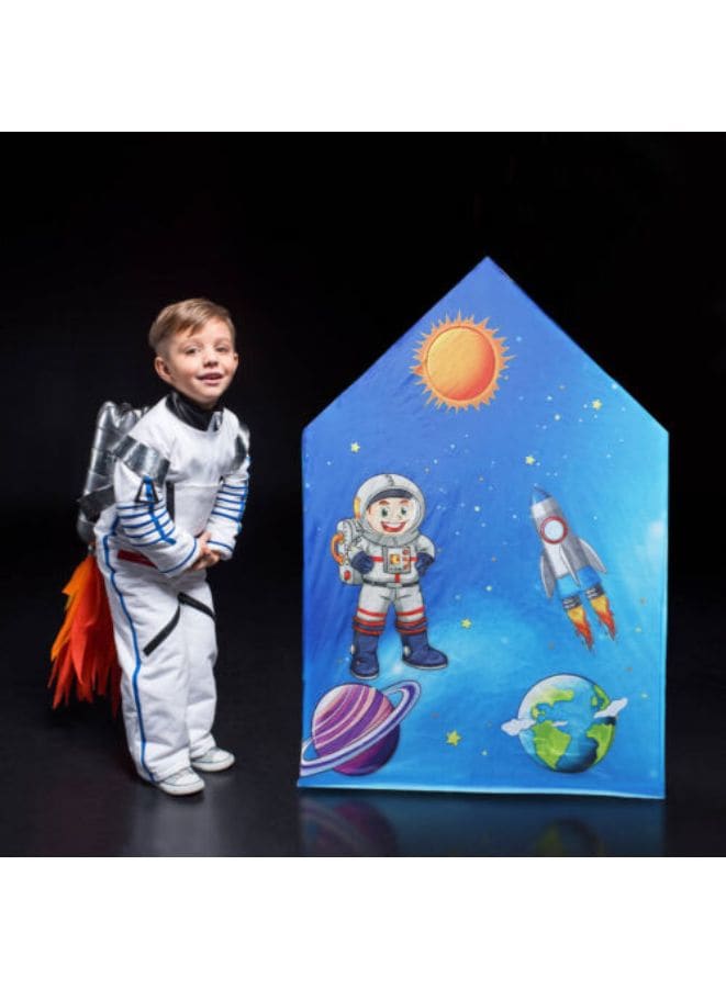 Rocket Ship Play Tent for Kid Astronaut Spaceship Space Themed Pretend Playhouse Fatio General Trading