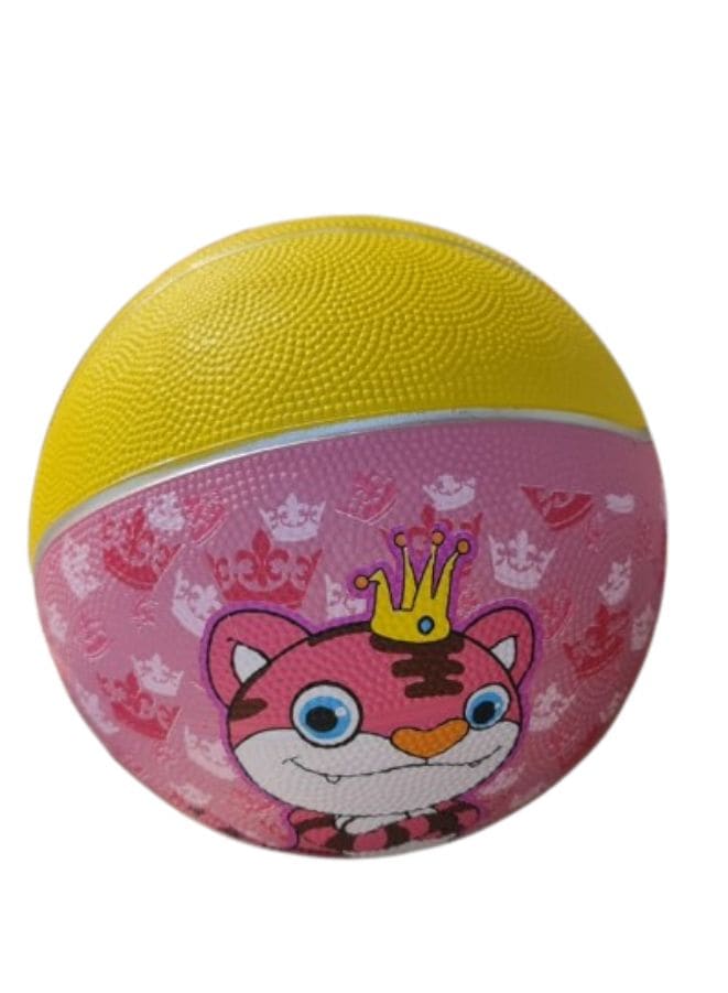 Rubber Size 3 Basketball for Kids Cartoon Ball for Indoor Playing Fatio General Trading