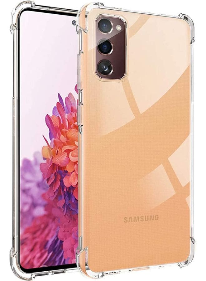 Samsung Galaxy S20 FE Case, Transparent Soft Reinforced Corners Cushion Bumper Shockproof Drop Protection Case Cover for Samsung Galaxy S20 FE Fatio General Trading
