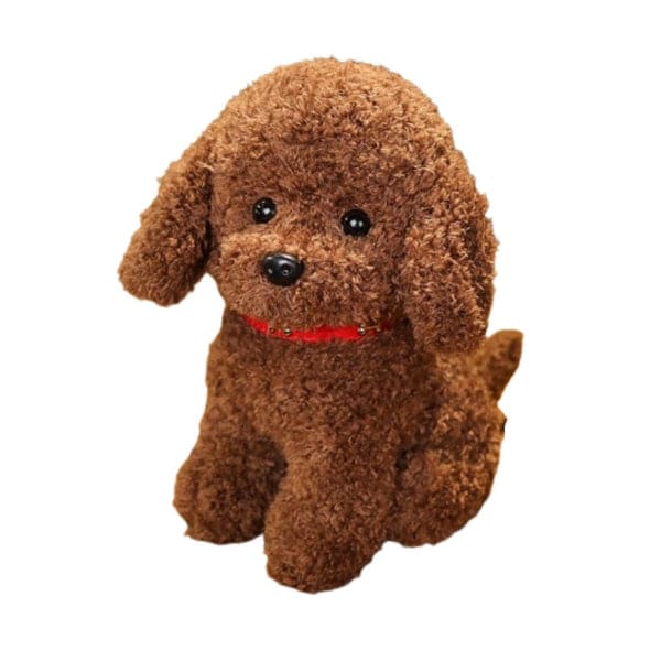 Soft and Adorable Realistic Furry Toy Dog with Pure Cotton Filling for Children Gift and Home Decoration, White Fatio General Trading
