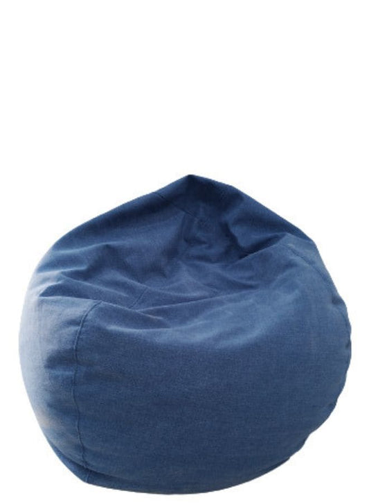 Solid Multi-Purpose Bean Bag With Polystyrene Filling, Large, Blue Fatio General Trading
