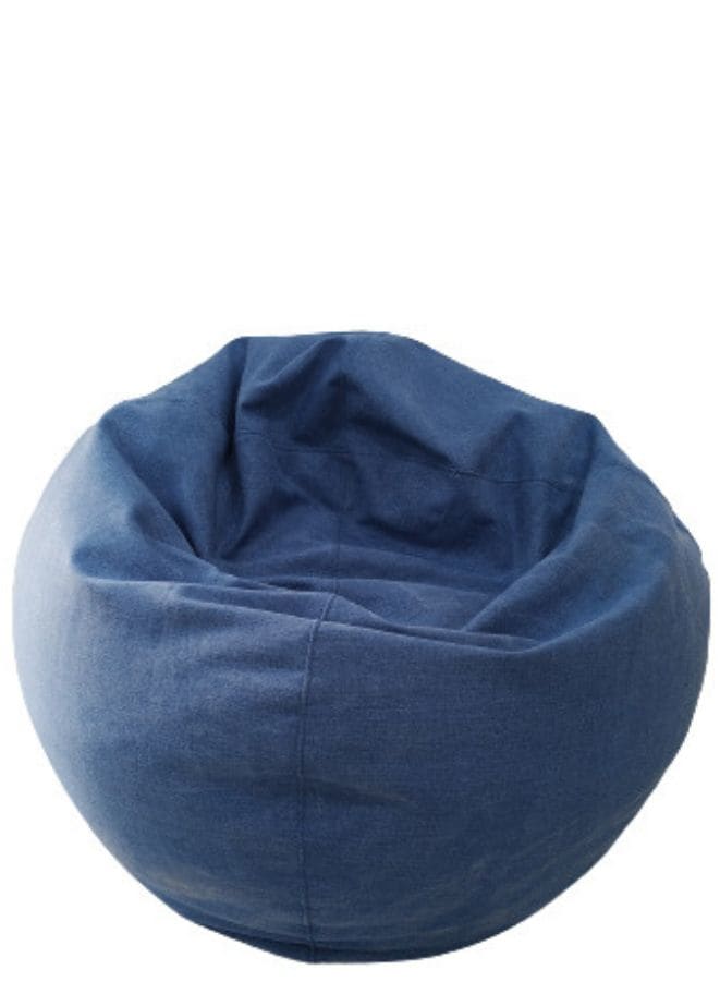 Solid Multi-Purpose Bean Bag With Polystyrene Filling, Large, Blue Fatio General Trading