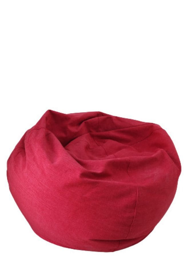 Solid Multi-Purpose Bean Bag With Polystyrene Filling, large, Red Fatio General Trading
