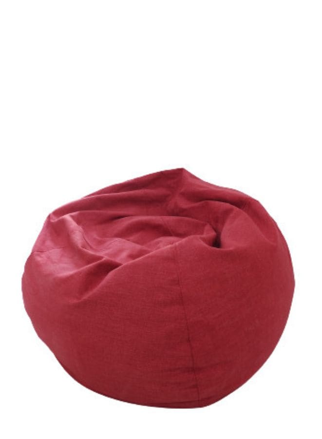 Solid Multi-Purpose Bean Bag With Polystyrene Filling, large, Red Fatio General Trading