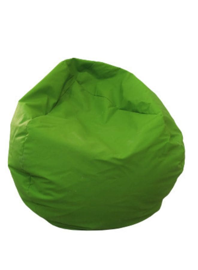 Solid Multi-Purpose Leather Bean Bag With Polystyrene Filling Green Fatio General Trading