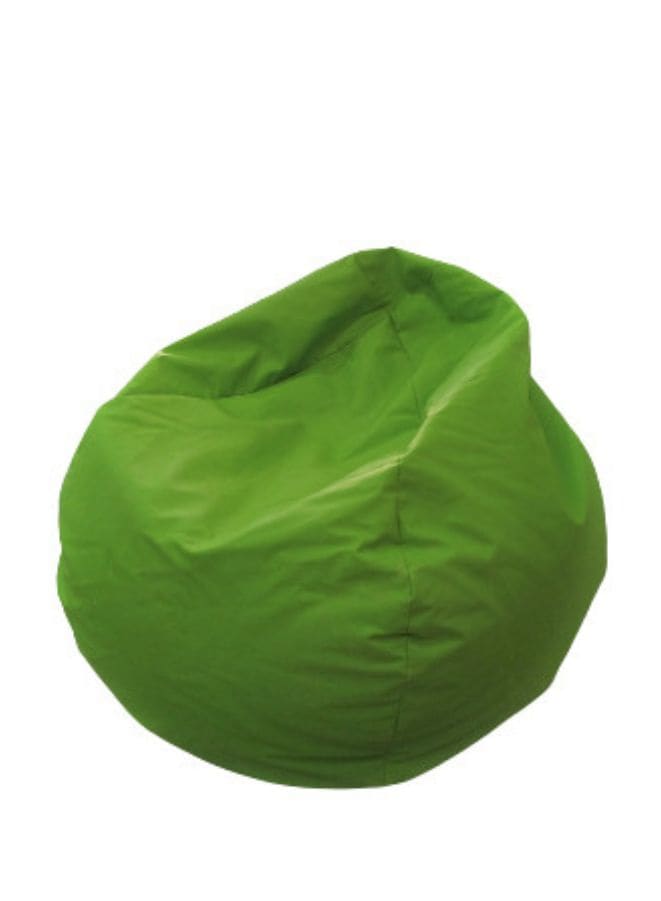 Solid Multi-Purpose Leather Bean Bag With Polystyrene Filling Green Fatio General Trading