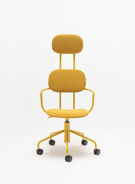 New School Upholstered Chair with Headrest and Height Adjustment (Customizable)