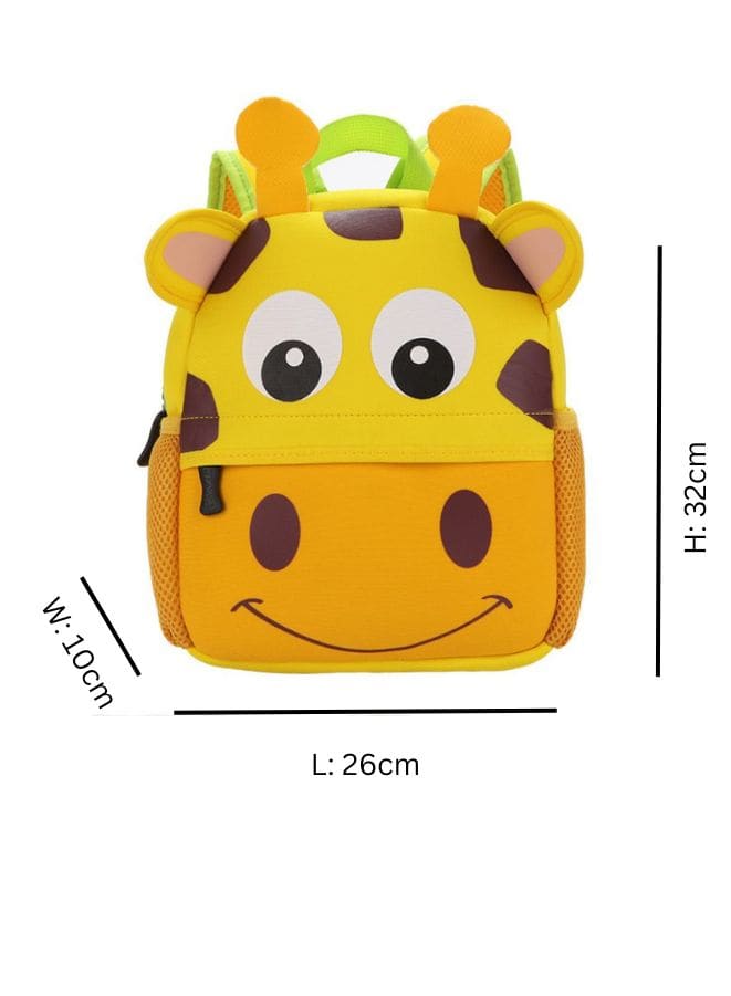 Toddler Backpack for Little Kids Water Resistance Kindergarten Preschool Cute Animal Cartoon Backpacks for Boys and Girls, Giraffe Fatio General Trading