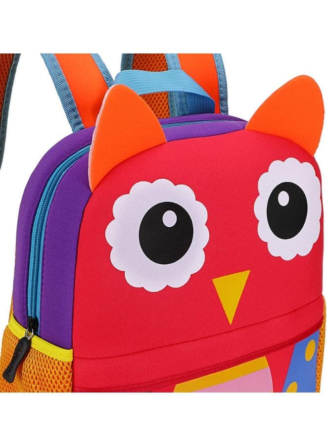 Toddler Backpack for Little Kids Water Resistance Kindergarten Preschool Cute Animal Cartoon Backpacks for Boys and Girls, Owl Fatio General Trading