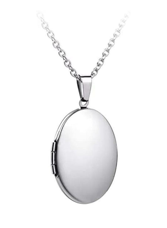Trendy Stainless Steel Charm Silver Necklace - Add a Touch of Elegance to Your Look Fatio General Trading