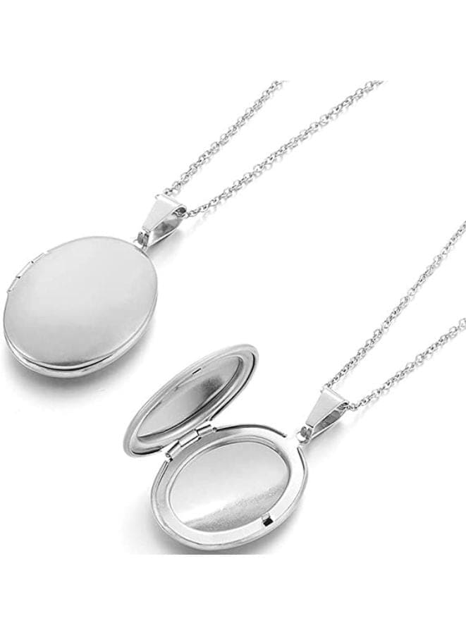 Trendy Stainless Steel Charm Silver Necklace - Add a Touch of Elegance to Your Look Fatio General Trading
