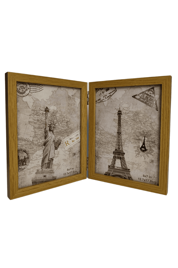 Two-Fold Photo Frame: Versatile Display for Double the Memories (Four Photos) Fatio General Trading