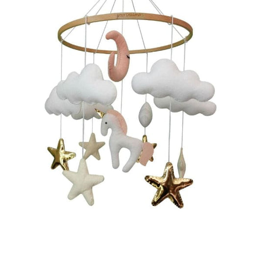 Unicorn Baby Crib Nursery Mobile Wall Hanging Decor, Baby Crib Mobile for Infants Ceiling Mobile, Cute and Adorable Hanging Decorations Fatio General Trading