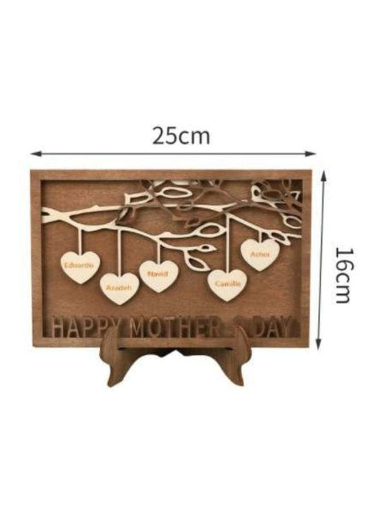 Unique Gifts for Mothers, Wooden Family Tree with Heart, The best gift ideas for birthdays, Mother's Day Fatio General Trading