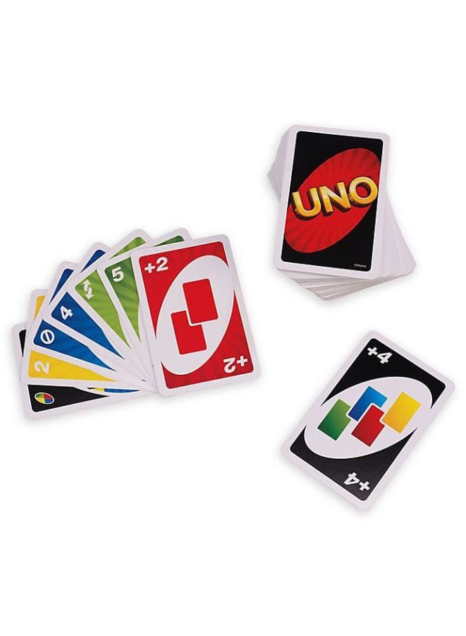 UNO Playing Card Game - Deluxe Tin Box Version, Great for Traveling and Easy Carrying Fatio General Trading