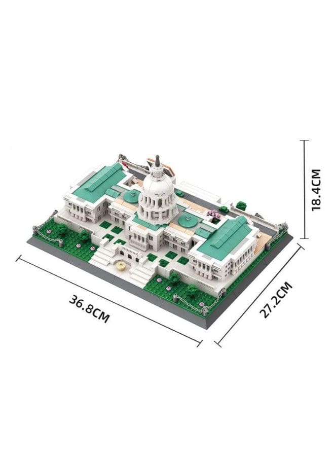USA The Capitol Building Sets with 1074 Pieces Bricks Classic City Skyline DIY Model Kids Educational Toys and Birthday Gift Fatio General Trading