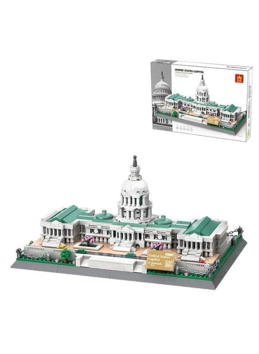 USA The Capitol Building Sets with 1074 Pieces Bricks Classic City Skyline DIY Model Kids Educational Toys and Birthday Gift Fatio General Trading