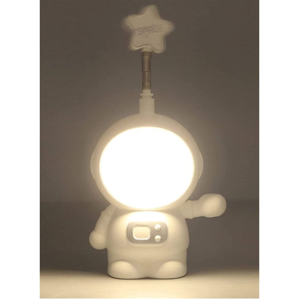 USB Rechargeable Astronaut Table Lamp, LED Table Lamp, ABS Material, USB Charging, 2 Light Modes for Home Table Fatio General Trading