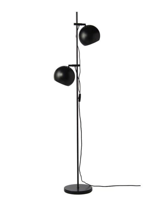  Ball Double Floor Lamp - Versatile Black Matte Steel Design