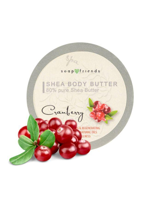 Soap&Friends Cranberry 80% Shea Butter Moisturizer with Avocado Oil - 200 ml