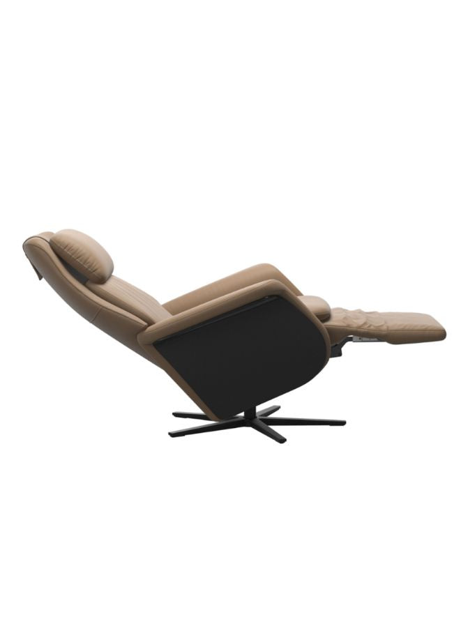 Sam Power Recliner with Wood Sirius Base - side