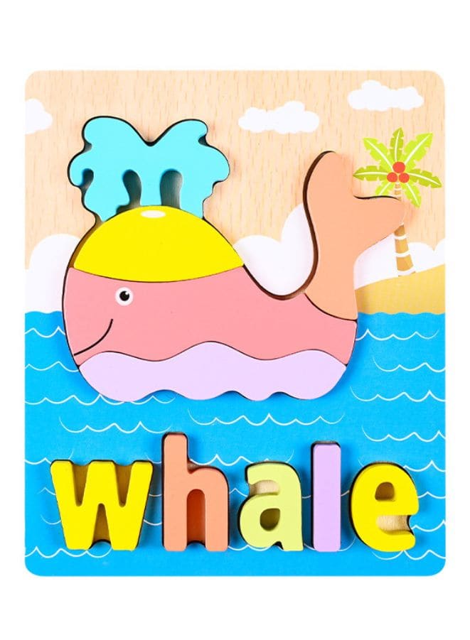 Wooden 3D Puzzle Educational Toys for Children Teaching Aid Car & Whale Fatio General Trading