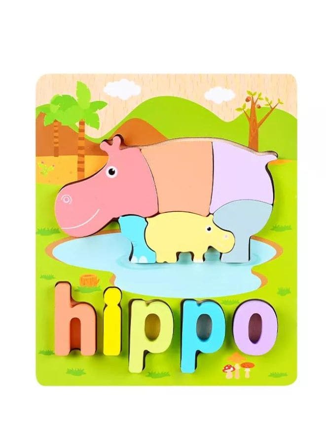 Wooden 3D Puzzle Educational Toys for Children Teaching Aids Set (8pcs) Fatio General Trading