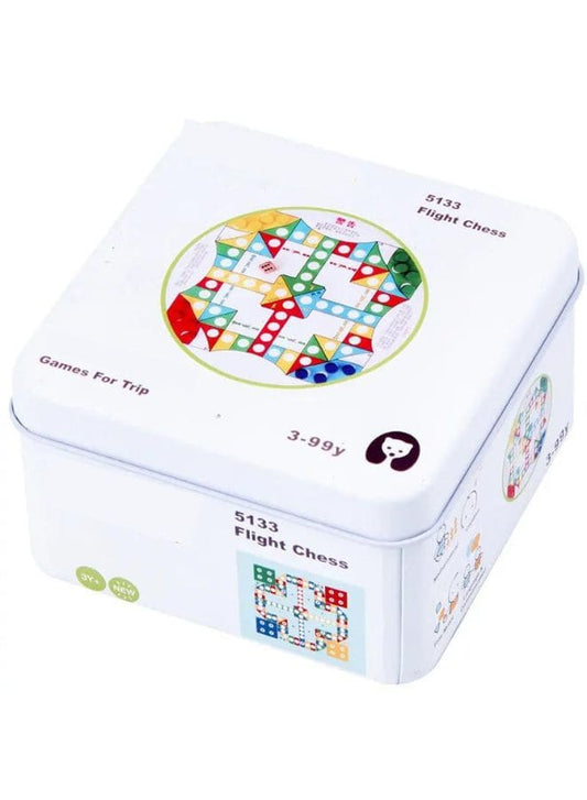 Wooden Brain IQ Training Puzzle in tin box Counting Toys for Kids Mathematics Math Diy Toys, Flight Chess Fatio General Trading