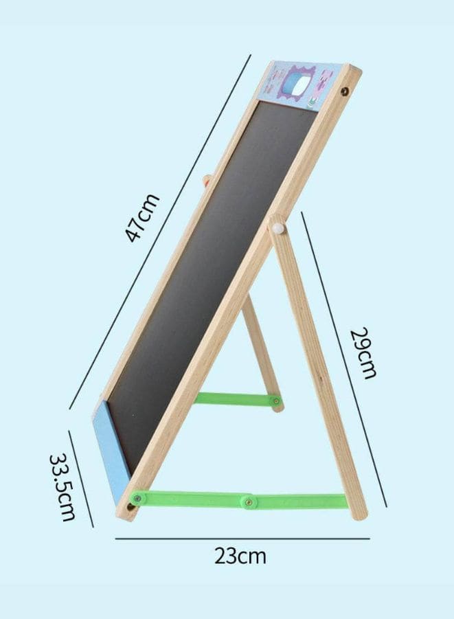 Wooden Portable Magentic Writing Board Blackboard Two in One Fatio General Trading