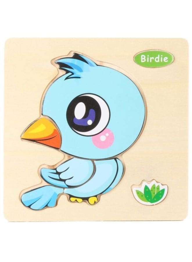Wooden Puzzles for Kids Boys and Girls  Animals Set Birdie & Bee Fatio General Trading