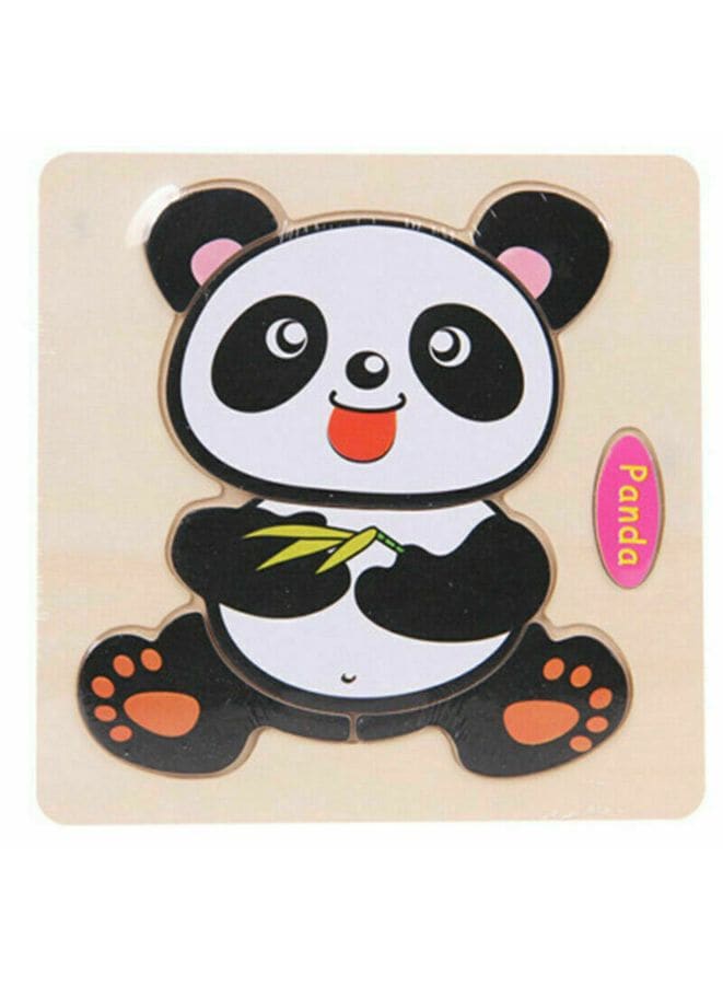 Wooden Puzzles for Kids Boys and Girls  Animals Set Dinosaur & Panda Fatio General Trading