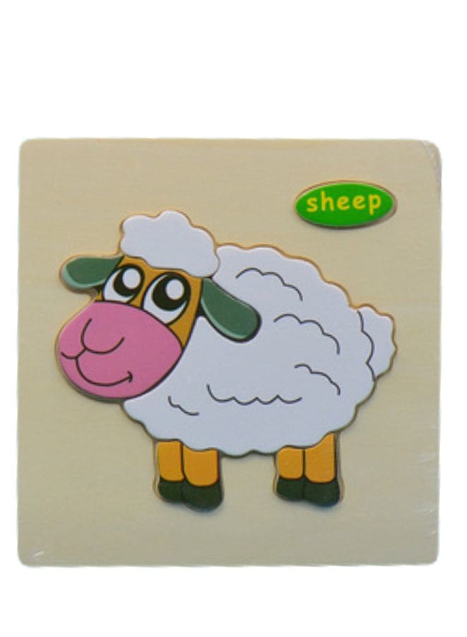 Wooden Puzzles for Kids Boys and Girls  Animals Set Sheep Fatio General Trading