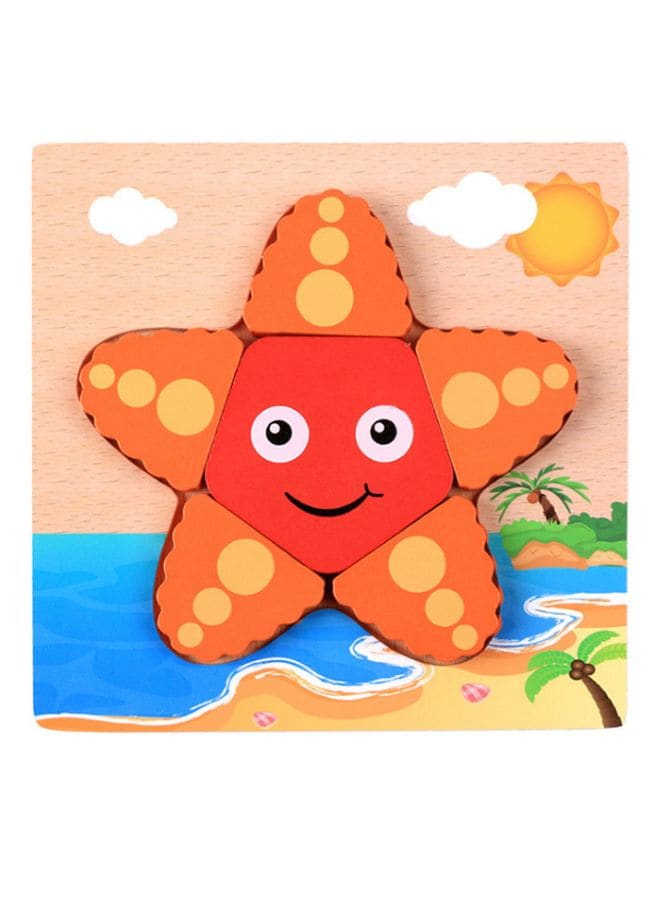 Wooden Puzzles for Kids Boys and Girls Pets Set Star Fish Fatio General Trading
