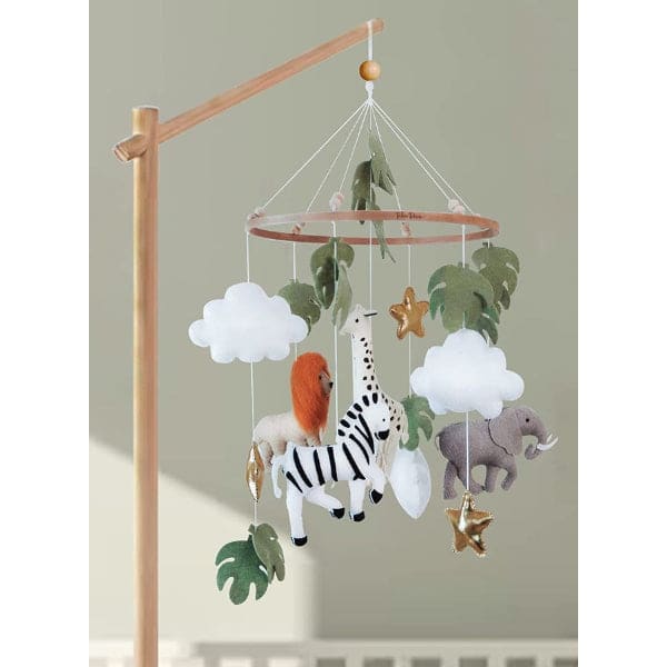 Zoo Animals Baby Crib Nursery Mobile Wall Hanging Decor, Baby Crib Mobile for Infants Ceiling Mobile, Cute and Adorable Hanging Decorations Fatio General Trading