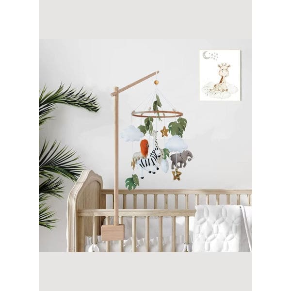 Zoo Animals Baby Crib Nursery Mobile Wall Hanging Decor, Baby Crib Mobile for Infants Ceiling Mobile, Cute and Adorable Hanging Decorations Fatio General Trading