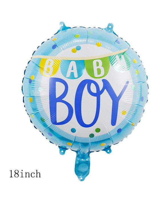 1 pc 18 Inch Baby Shower Balloons Large Size Baby Boy Foil Balloon Adult & Kids Party Theme Decorations for Birthday, Anniversary, Baby Shower Fatio General Trading