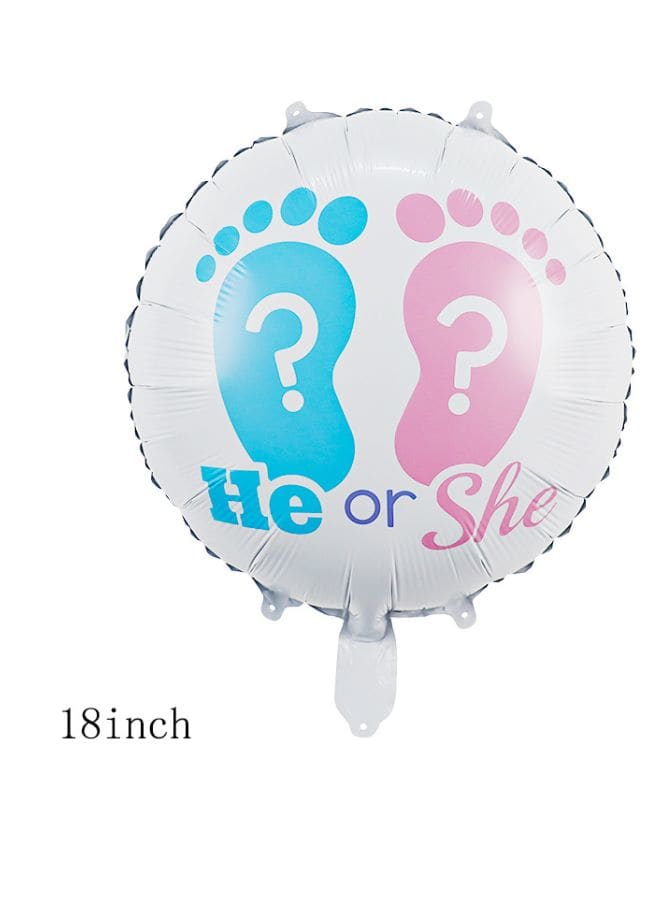1 pc 18 Inch Baby Shower Balloons Large Size He or She Foil Balloon Adult & Kids Party Theme Decorations for Birthday, Anniversary, Baby Shower Fatio General Trading