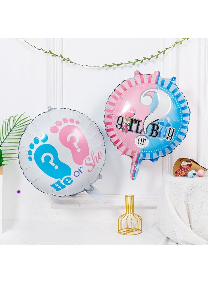 1 pc 18 Inch Baby Shower Balloons Large Size He or She Foil Balloon Adult & Kids Party Theme Decorations for Birthday, Anniversary, Baby Shower Fatio General Trading