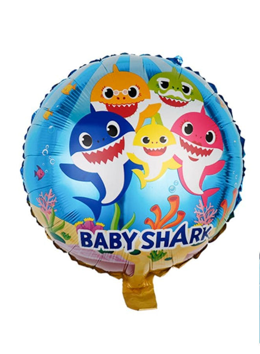 1 pc 18 Inch Birthday Party Balloons Large Size Baby Shark Double Sided Foil Balloon Adult & Kids Party Theme Decorations for Birthday, Anniversary, Baby Shower Fatio General Trading