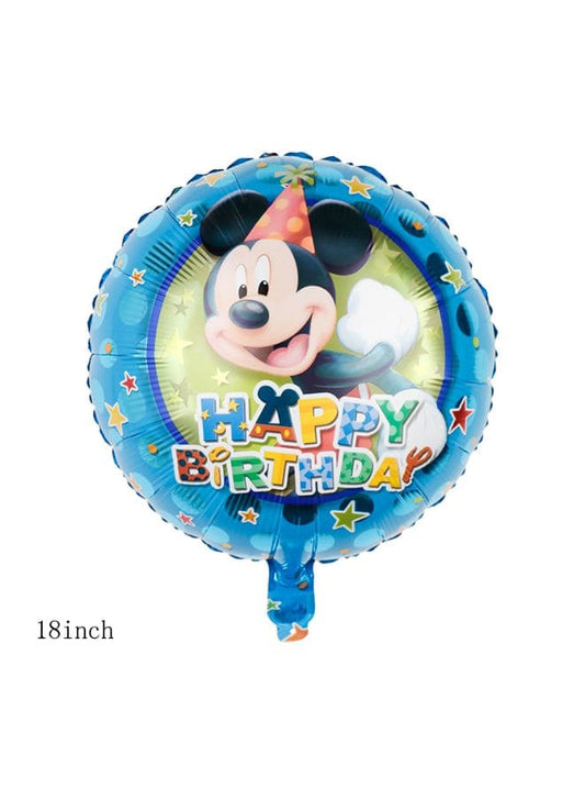 1 pc 18 Inch Birthday Party Balloons Large Size Mickey Happy Birthday Foil Balloon Adult & Kids Party Theme Decorations for Birthday, Anniversary, Baby Shower Fatio General Trading