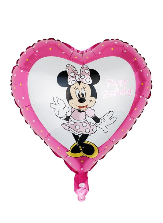 1 pc 18 Inch Birthday Party Balloons Large Size Minnie Mouse Character Foil Balloon Adult & Kids Party Theme Decorations for Birthday, Anniversary, Baby Shower Fatio General Trading